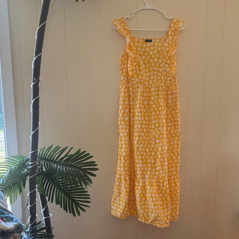 Yellow Polka Dot Summer Dress - Picture 2 of 8